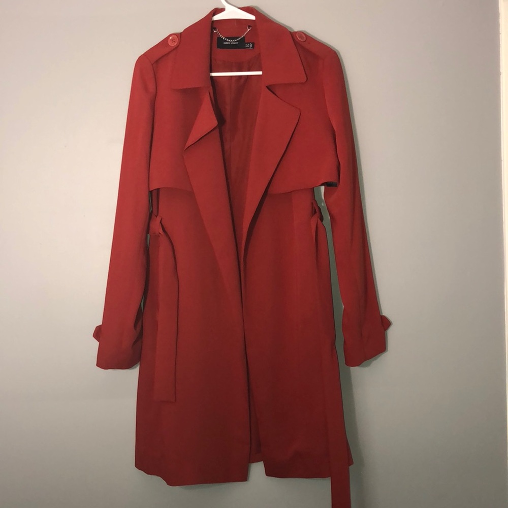 Karen Millen burnt orange convertible vest jacket